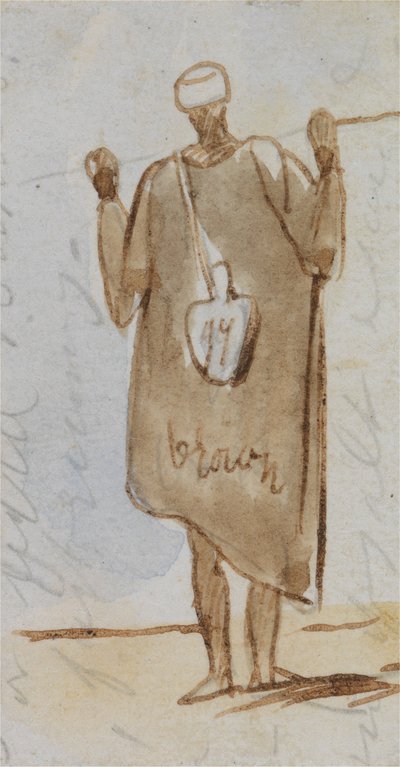 Egyptian Man by Edward Lear